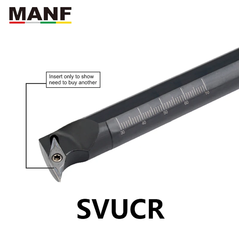 MANF Turning Tool Holder 40mm S32T-SVUCR16 CNC Turning Lathe Cutting Tools Bar For vcgt vcm Inserts Screw Internal Boring Tools