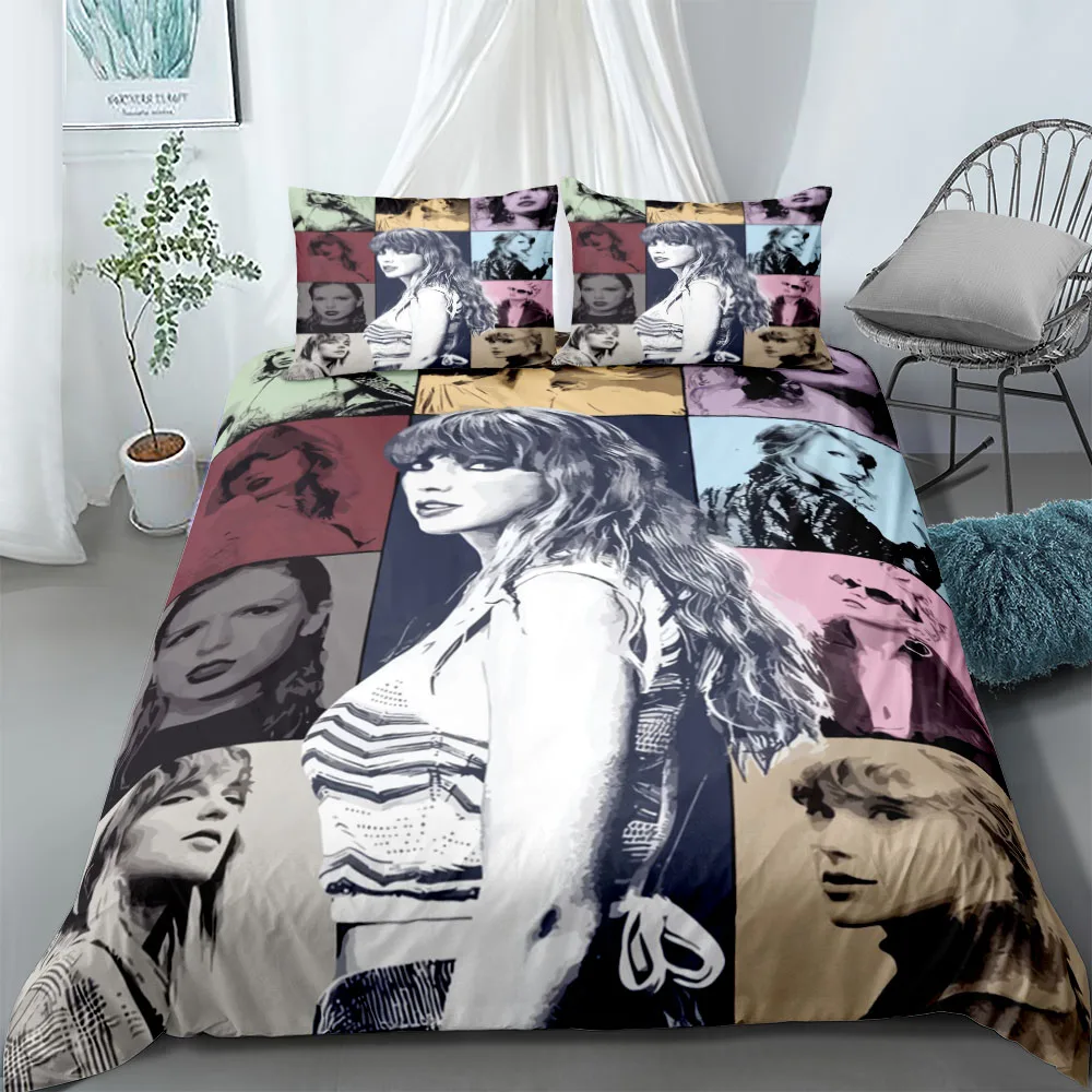 

Pop Star Mm Duvet Cover Set EU Single Double King US Twin Full Queen Size Bedclothes