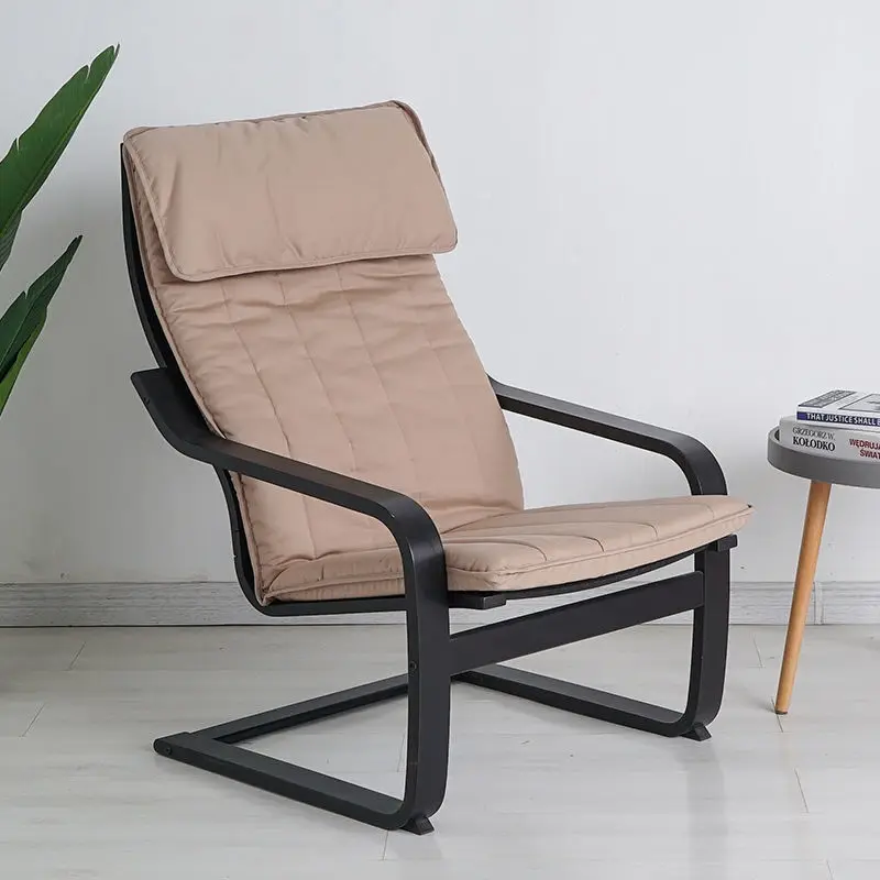 레저용 원목 안락의자 발코니 점심 식사용 의자 등받이 조절 가능 성인 임산부용 의자 행복한 노인용 의자