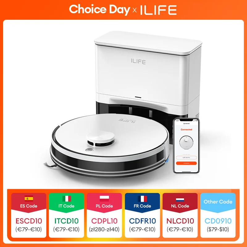 ILIFE A30 PRO Ρομπότ Σκούπας και Σφουγγαρίσματος 113.35€