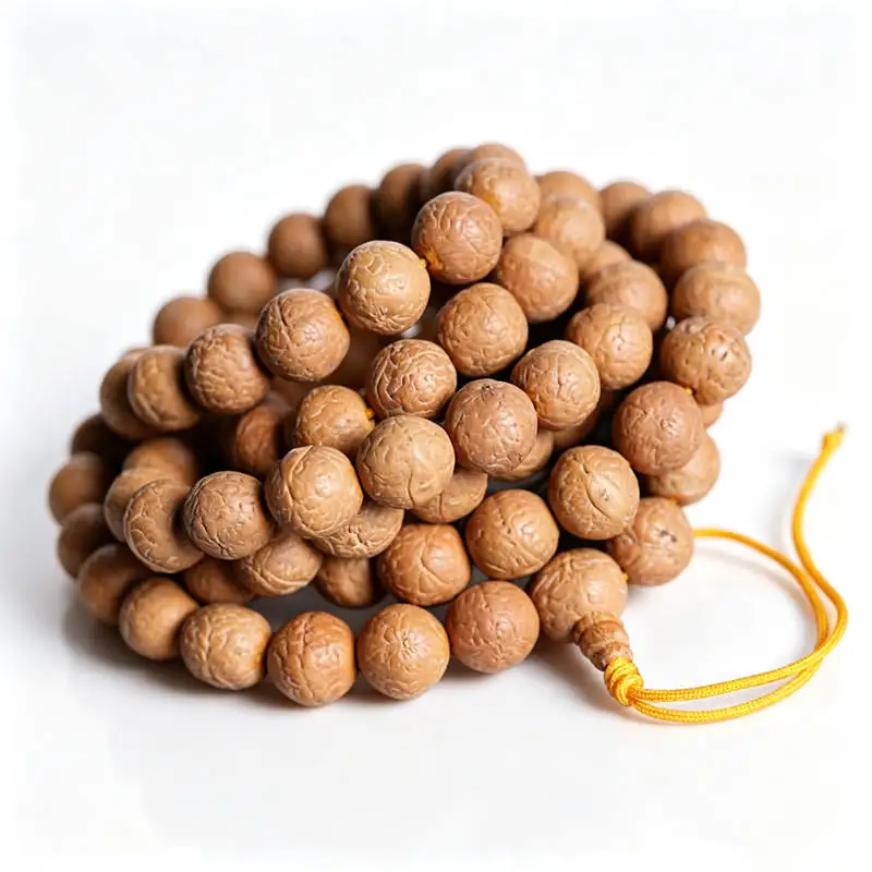 Fine Hand-picked Real Nepal Phoenix Eye Bodhi 108 Prayer Beads Mala 14-15mm Bodhi Beads Necklace BRO787