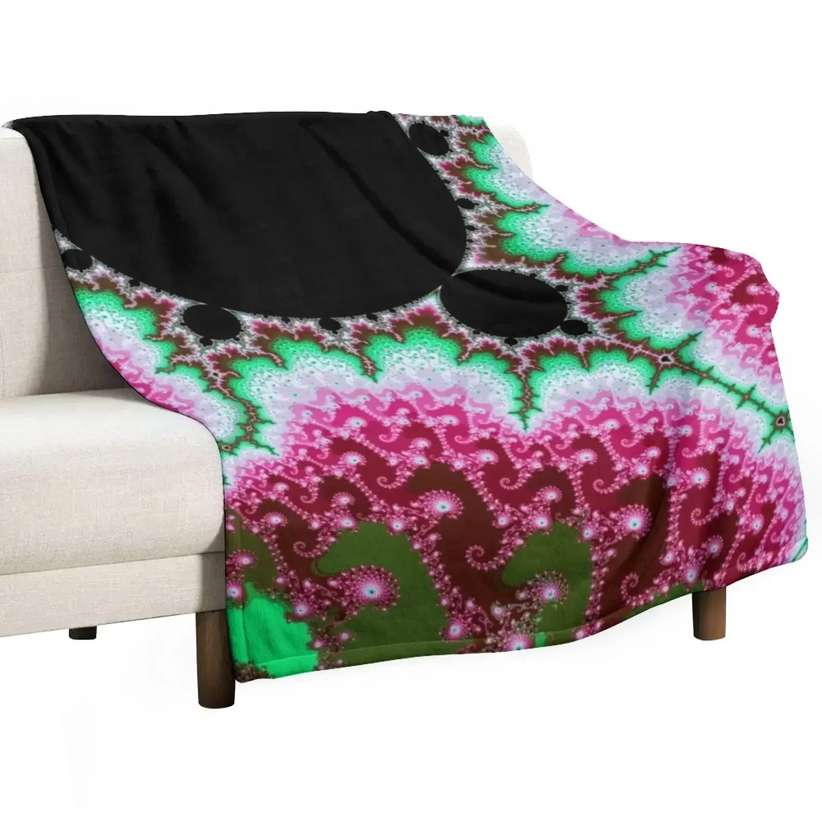 

Mandelbrot Throw Blanket Flannel Fabric Heavy Flannel Blankets