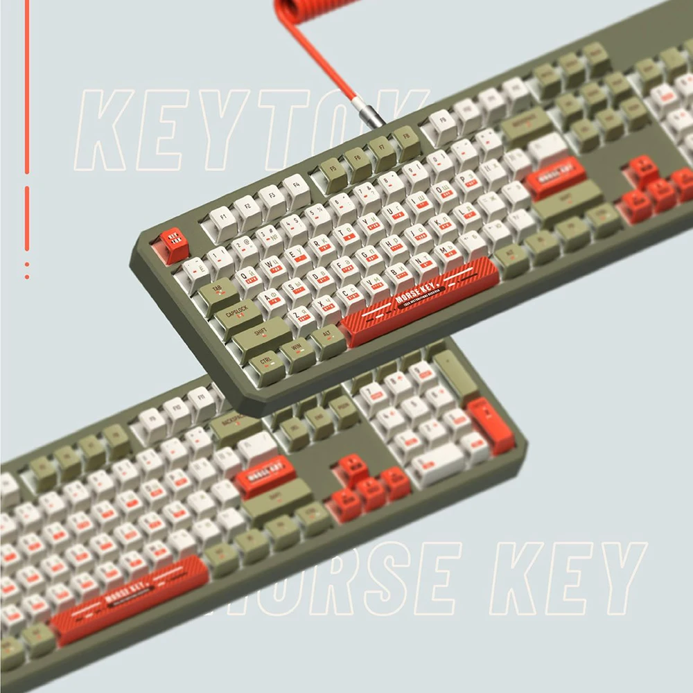 

1 Set Morse Code Keycaps OEM Profile Custom PBT Ball Keycap For Mechanical Backlit Keyboard GK64 GK61 Anne Pro 2 GH60 Redragon