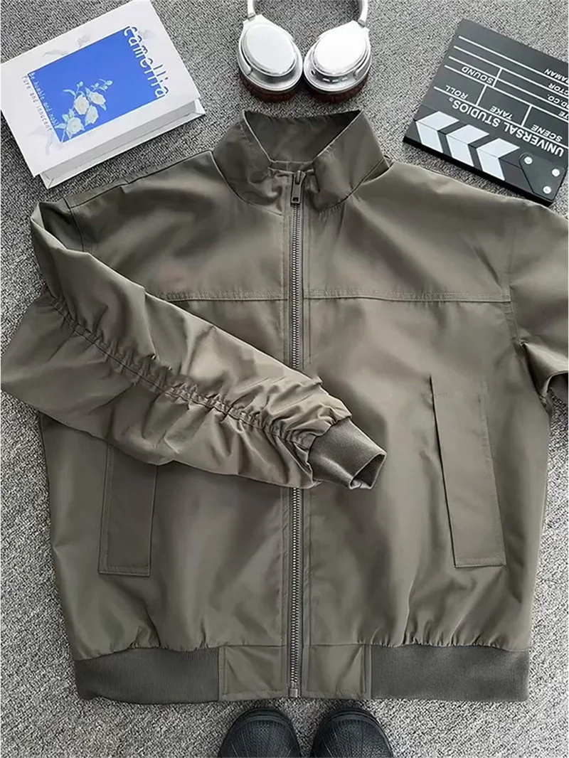 

Wolf ey American Sle Pilot Jaet Men's Heavyweight Rigorous Collar ort Tee-Proof Fce Outerwear Autumn Season