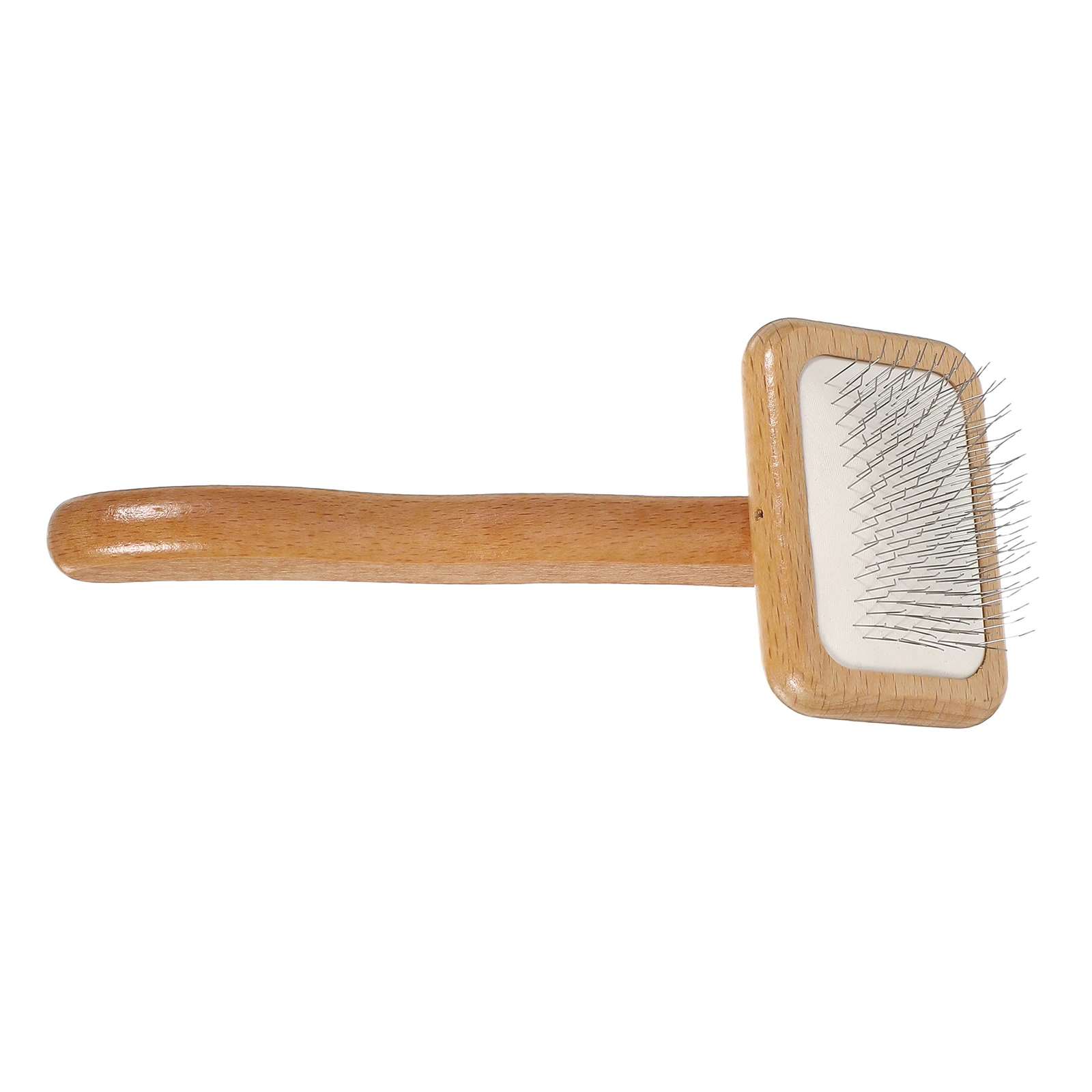 

Dog Wooden Comb Fine Tooth Self Cleaning Slicker Brush for Dogs Cats Hair Removal Pet Grooming Combs Deshedding Portable