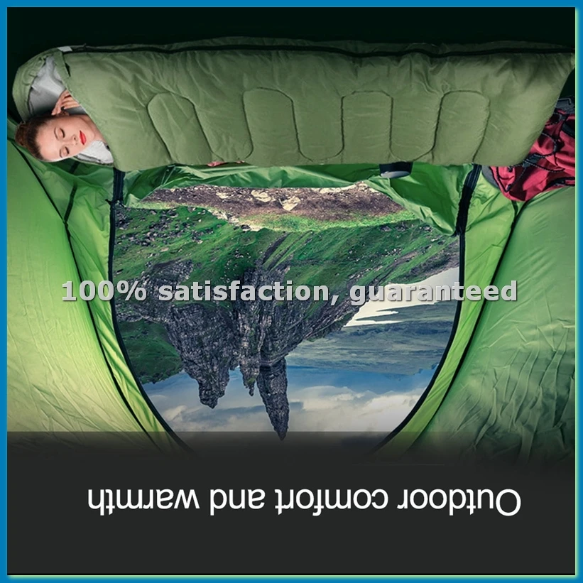 

Спальный мешок для кемпинга, сверхлегкий, водонепроницаемый, 4-сезонный, теплый, для походов и путешествий на природе, 0.95 кг, A-A10G