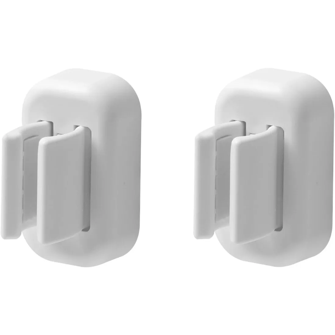 

2PCS White Wall Mounted Toothbrush Holder Strong Self Adhesive Waterproof Electric Toothbrush Organizer Multi-function Sticky Storage Rack Space-saving Bathroom Accessory for Home Dorm Cabinet Toiletry Arrangement Daily Bathroom Organization