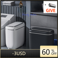 14L Automatic Sensor Trash Can Electric Touchless Smart Bin Kitchen Bathroom Waterproof Bucket Garbage With Lid Home Wastebasket