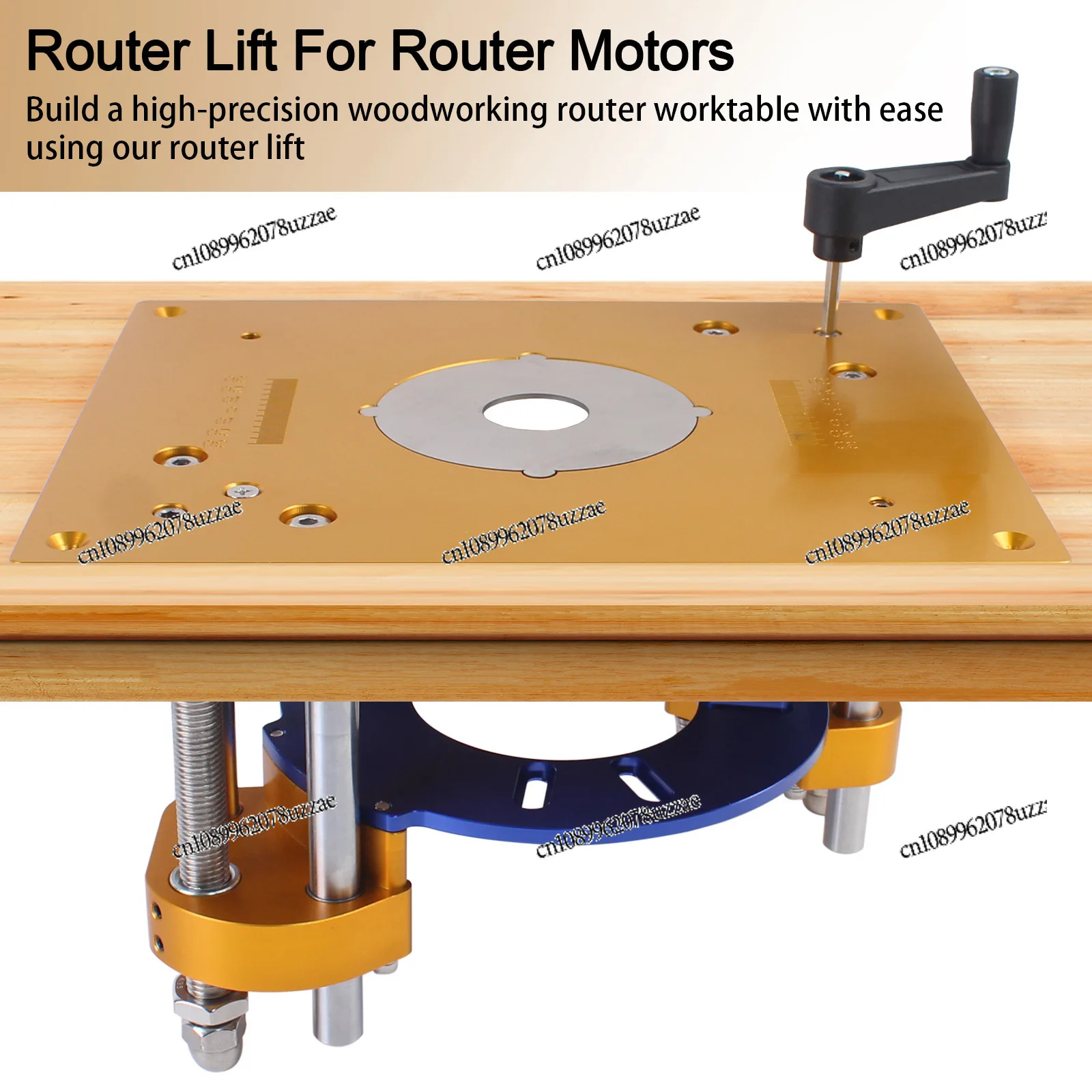 Engraving Machine Lift Worktable Insert Board Electric Woodworking Milling Machine Trimmer, Woodworking Workbench