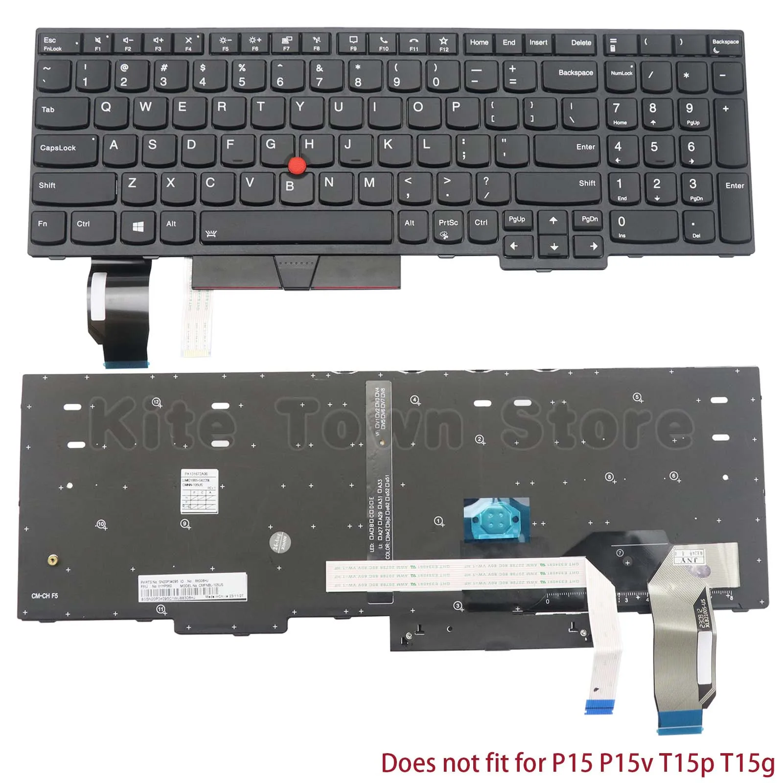 

Новая клавиатура для ноутбука с американской раскладкой и подсветкой для Lenovo Thinkpad T15 Gen 1 Gen 2 P15s Gen 1 Gen 2 с TrackPoint