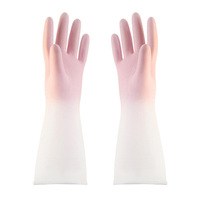 1Pair Silicone Cleaning Gloves Dishwashing Cleaning Gloves Scrubber Dish Washing Sponge Rubber Gloves Cleaning Tools