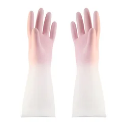 1Pair Silicone Cleaning Gloves Dishwashing Cleaning Gloves Scrubber Dish Washing Sponge Rubber Gloves Cleaning Tools