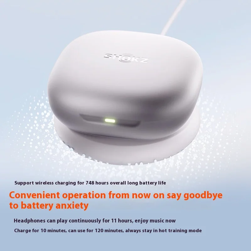 หูฟังไร้สาย SHOKZ OpenFit 2+ T921 พร้อมไมโครโฟน 4 ตัว ตัดเสียงรบกวนด้วย AI เสียง Dolby กันน้ำ IP55 หูฟังแบบเปิดสำหรับเล่นกีฬา