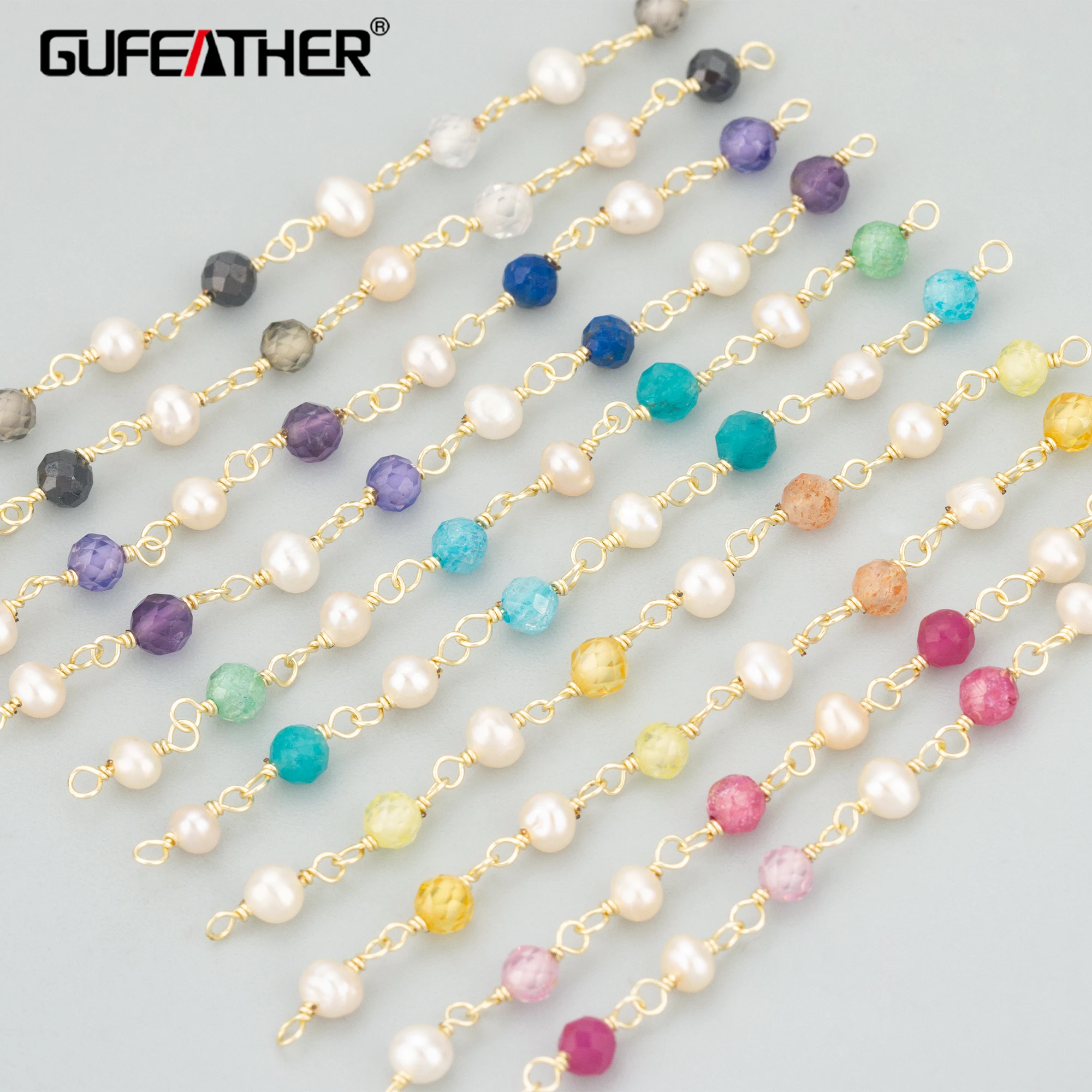 GUFEATHER, 2 шт./лот, MH19, ювелирные аксессуары, позолота 14 карат, толстое серебро, жемчуг из натурального камня, ручная работа, кулон «сделай сам», изготовление ювелирных изделий