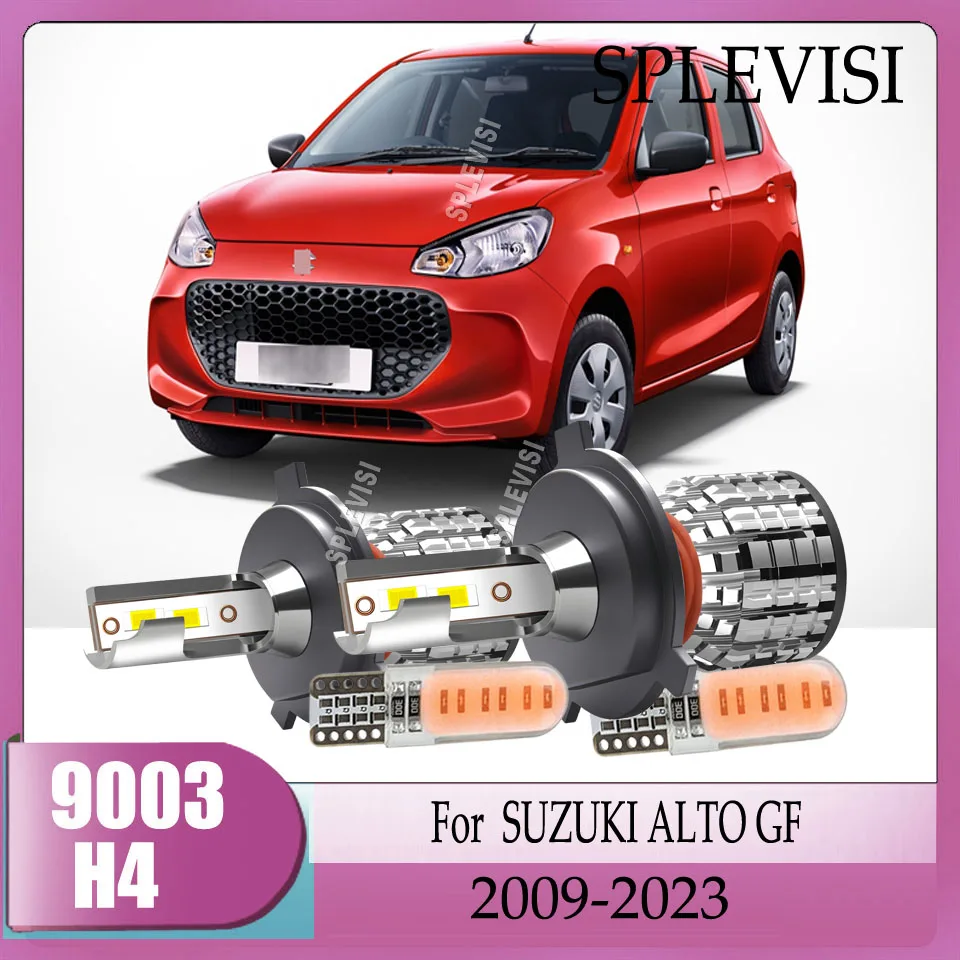 H4 9003 LED Headlight Bulbs -  6500K White Long Distance Vision Safe Trip For SUZUKI ALTO GF 2009 2010 2011 2012 2013 2014-2023