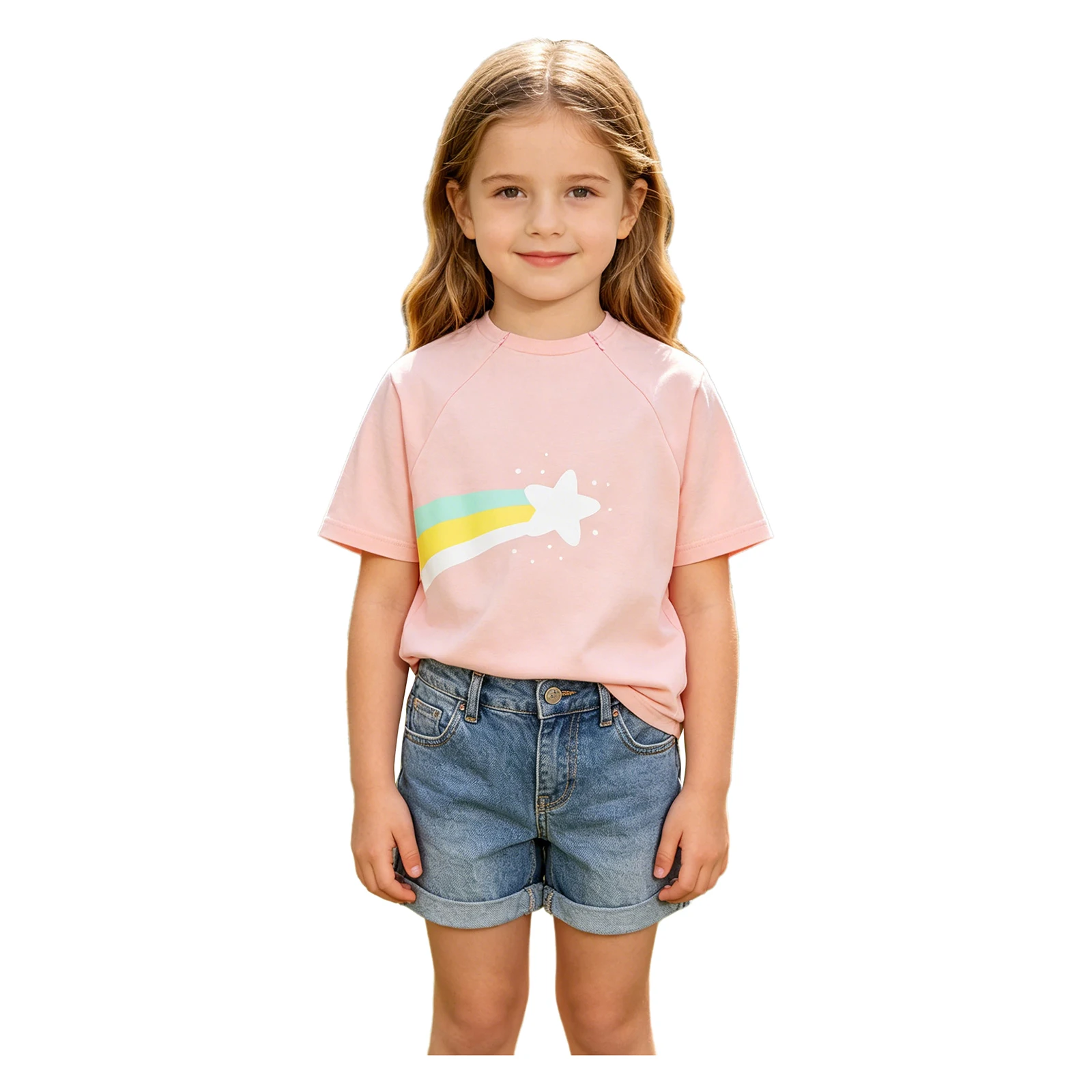 Kids Boys Girls Chemo Shirts Short Sleeve Print Chest Zippers Port Access Surgery Recovery Shirt Special Needs Adaptive Clothing