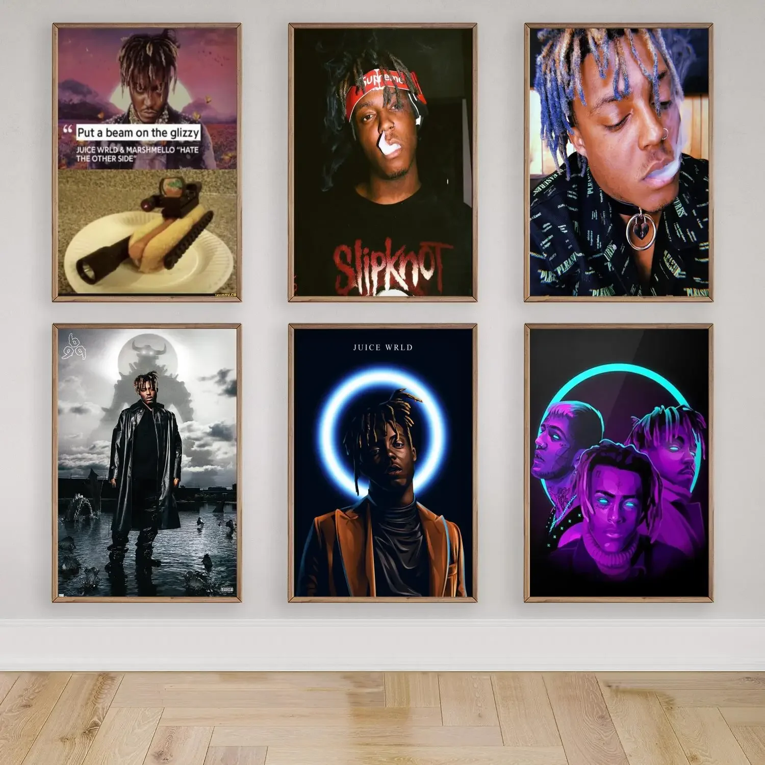 999 juice wrld rapper Canvas Art Poster, Wall Art, Picture Print, Modern Family, Bedroom Decor, Posters