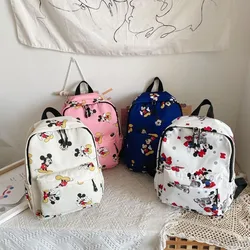 Jungen und Mädchen Studenten Schult aschen neuen Stil Cartoon Mickey Voll druck Rucksäcke Kleinkind lässig Licht niedlichen Zwei-Schulter-Taschen