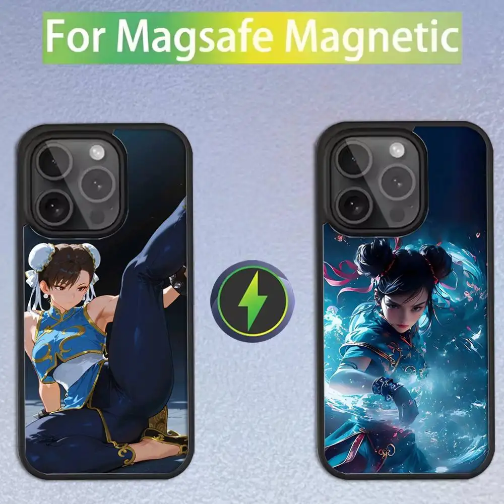 

C-Chun-Li Game Phone Case For iPhone 16,15,14,13,12,11,Pro,Max,Plus,Mini,SE Magsafe Magnetic Wireless Charging