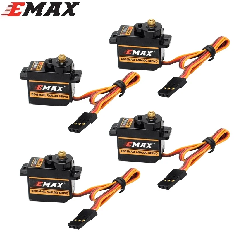 

EMAX ES08MA ES08MAII 12g Mini Metal Gear Analog Servo for Rc Hobbies Car Boat Helicopter Airplane Rc Robot