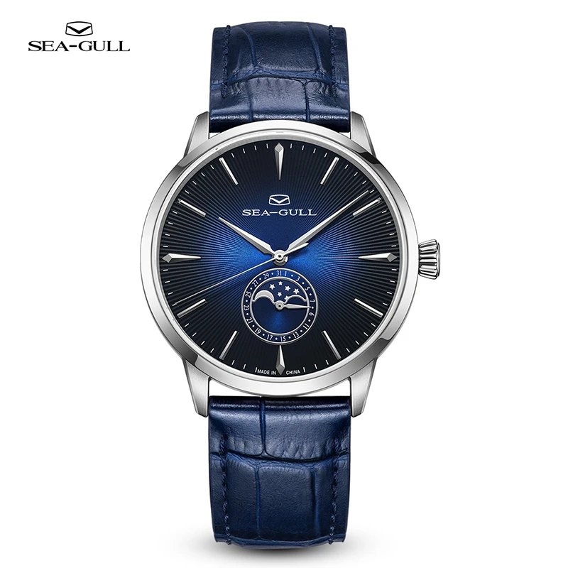 

2023 Seagull Automatic Men's Watch Stainless Steel Case Mechanical Wristwatch Sapphire Business Waterproof Clock Watch 1135