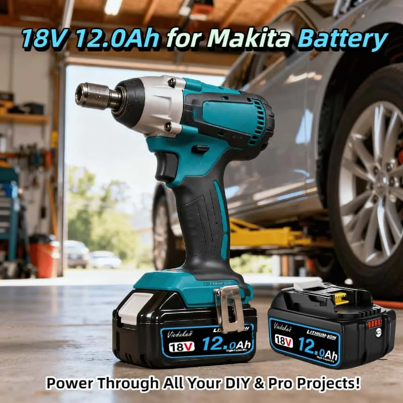 

Top Seller! 18V 12.0Ah for Makita Battery: Full-Capacity Li-ion Pack with Stable Performance, Compatible with All 18V Tools