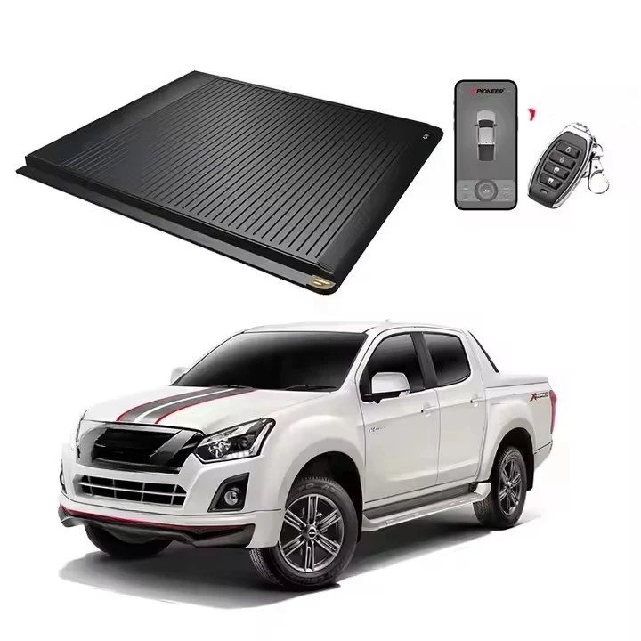 

Electric Waterproof Locking Manual Retractable Pickup Truck Bed Cover Hard Aluminium Alloy Tonneau Cover Accessories for Isuzu