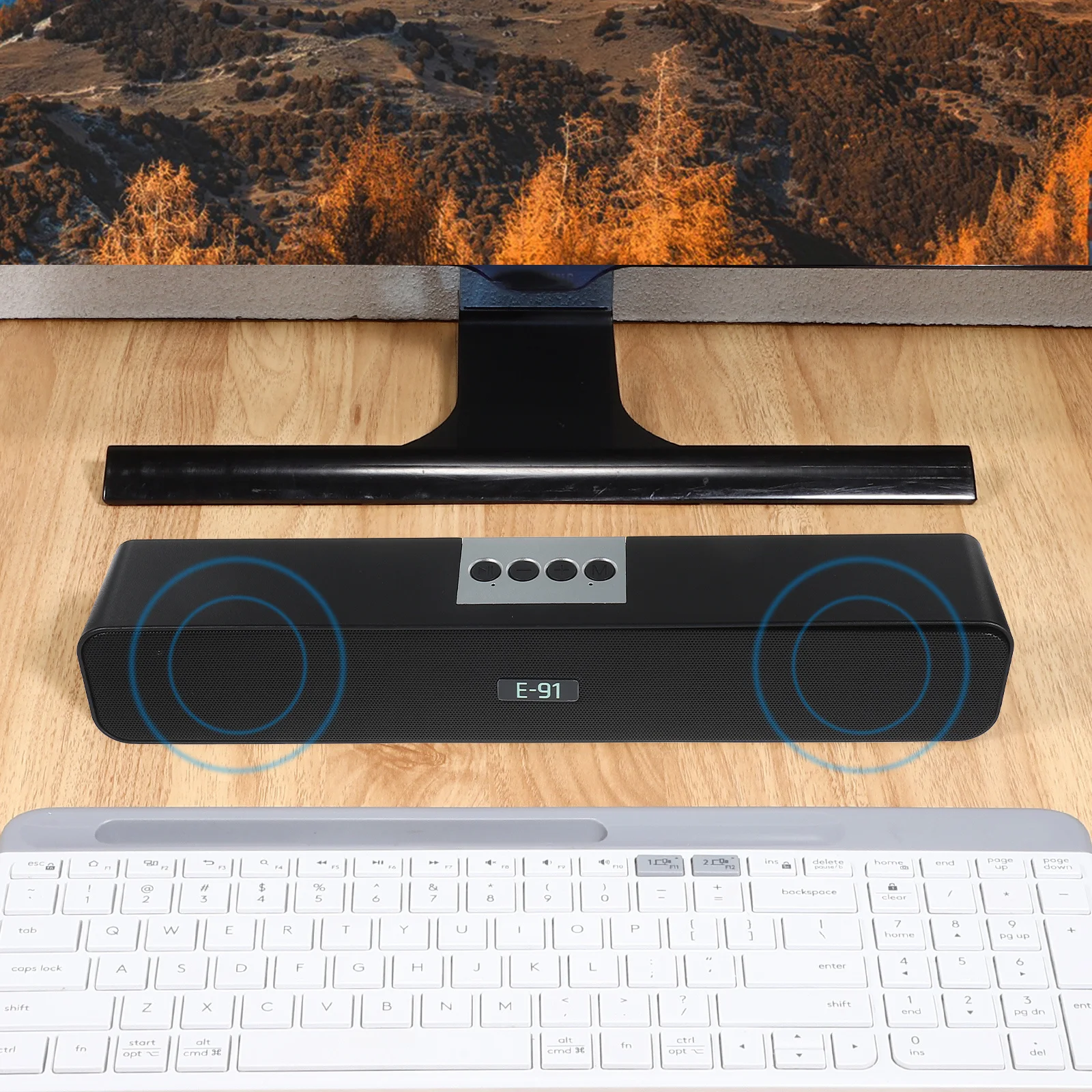 

10W Wireless Speaker Dual Connection Aux Fm Usb Memory Card Built-In Anti-Magnetic Stereo Soundbox For