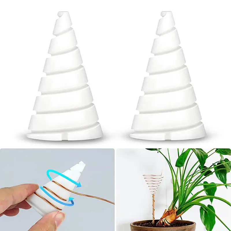 New! 1/2Pcs Coil Wire Winding Tools For Electroculture Gardening Flower Pots Wire Antenna Fixture Electro Culture Copper Antenna