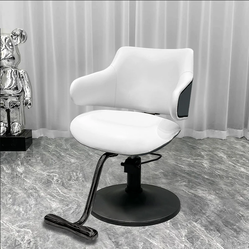 Barber Shop Chair Wheels Professional Hairdressing Chairs Swivel Salon Hair Stylist Dressing Table Furniture Rotating Items