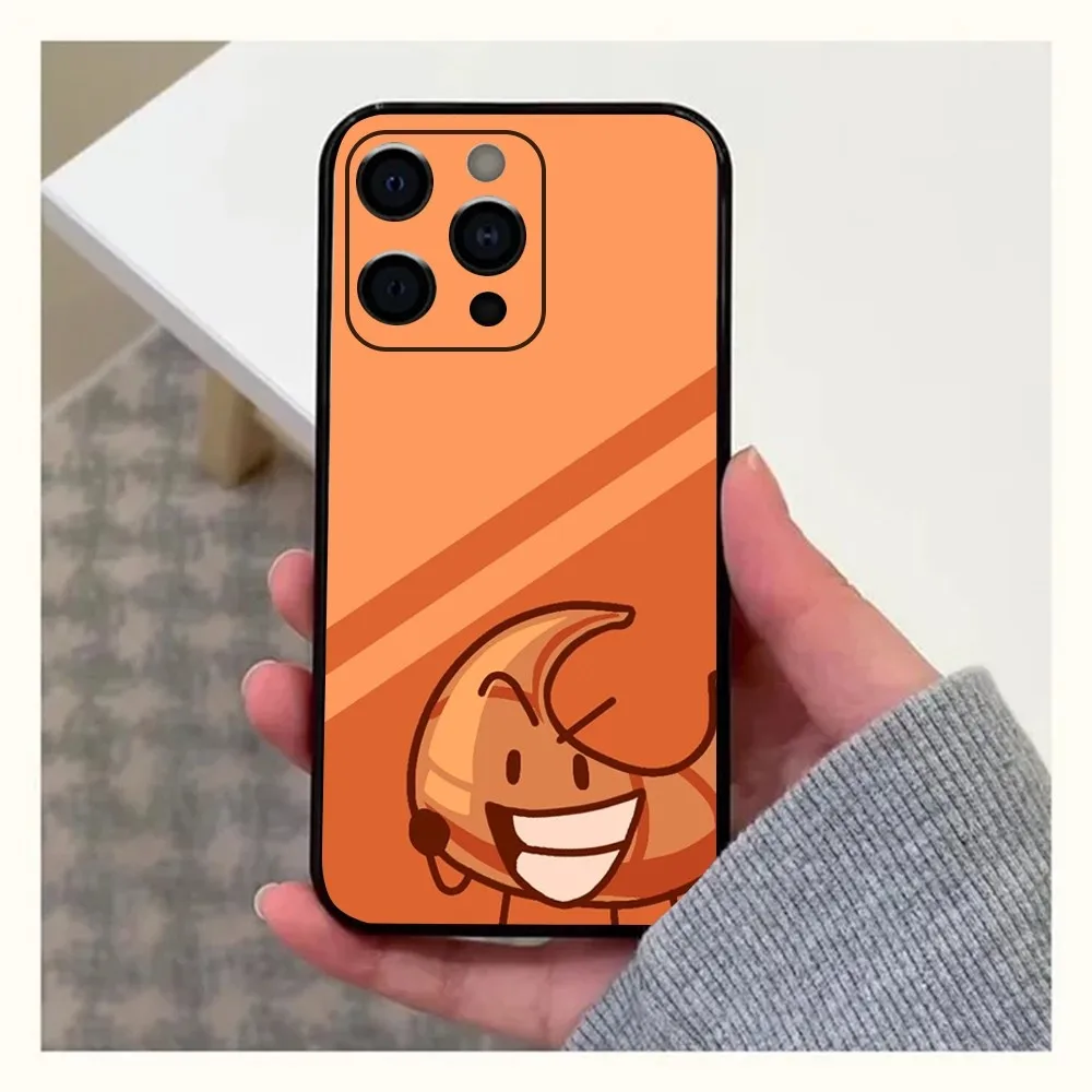 Bfdi Battle For Dream Island Phone Case For Apple iPhone 15,14,13,12,11,Pro,X,XS,Max,XR,Plus,Mini Soft Black Cover