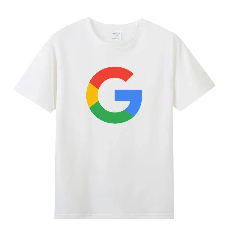 Microsofftt Windows Google قصيرة الأكمام الصيف موضة جديدة تي شيرت في سن المراهقة طالب نصف كم الذكور والإناث الأزواج الاتجاه