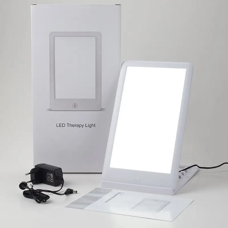 โคมไฟแสงบำบัดแบบ LED ไม่มีแสง UV สำหรับการเปลี่ยนแสงแดดตามฤดูกาลแสงไฟแสงอาทิตย์แบบเต็มสเปกตรัมสำหรับบ้าน