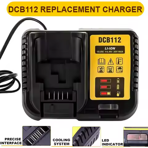 DCB112 Battery Charger Replacement Lithium battery charger DCB206 DCB205 DCB204 DCB203 DCB120 for Dewalt 20v Battery