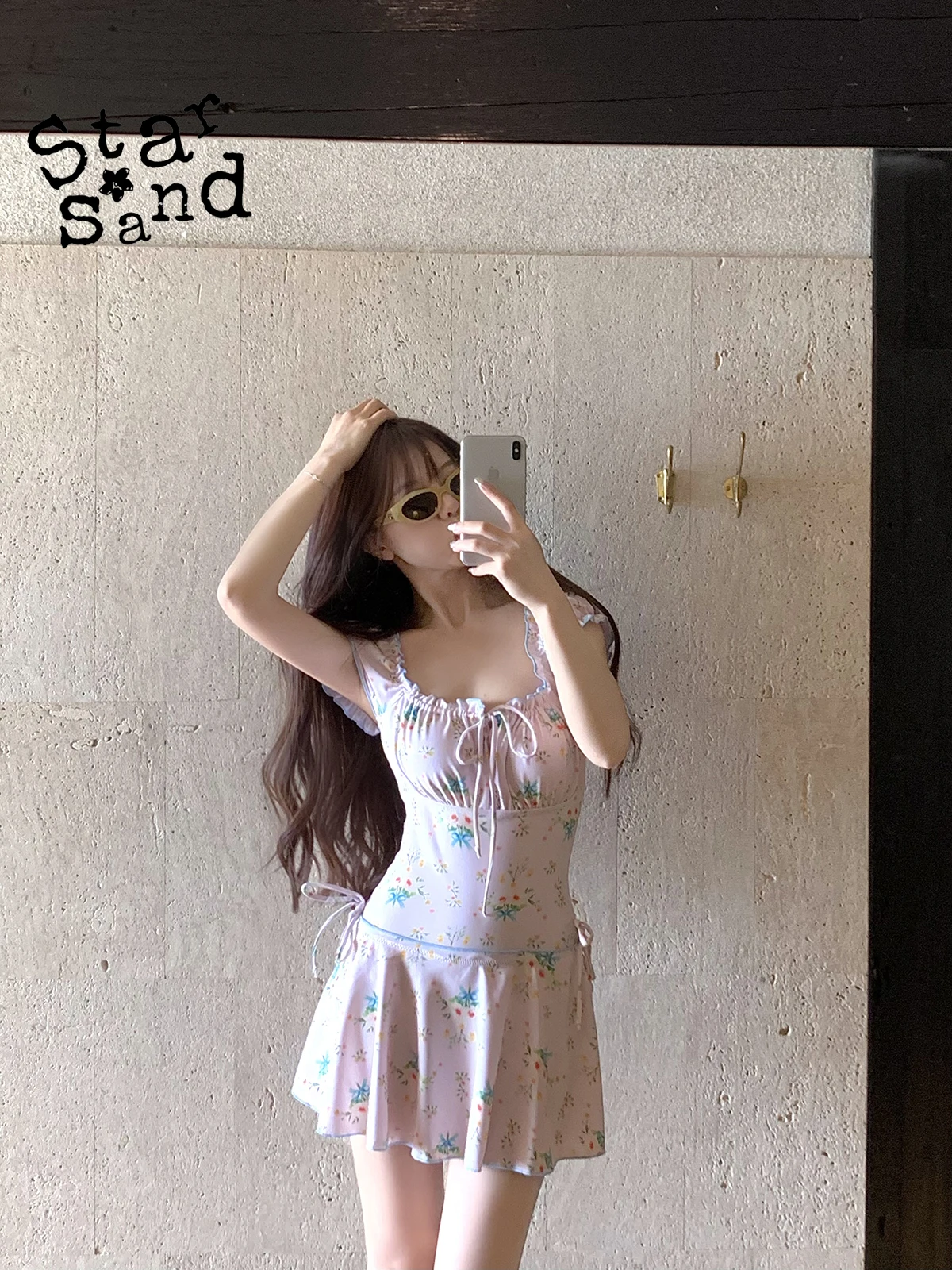 conservative-beach-vaion-bubble-sve-floral-print-slimming-one-piece-swimsuit-set-star-sand-s-casual-swimwear-for-women