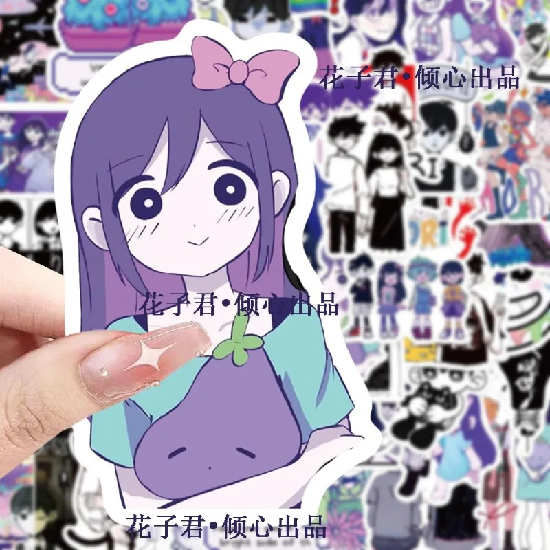 สติกเกอร์ตกแต่งลายกราฟฟิตี้สร้างสรรค์ลายการ์ตูนโอโมริ 50 ชิ้น