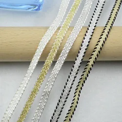 5m/16.4ft Each Pack 5mm Wide Curtain Centipede Lace Curved Wave Trim Handmade DIY Craft Sewing Trims Ribbons Bra Curtain Decorat