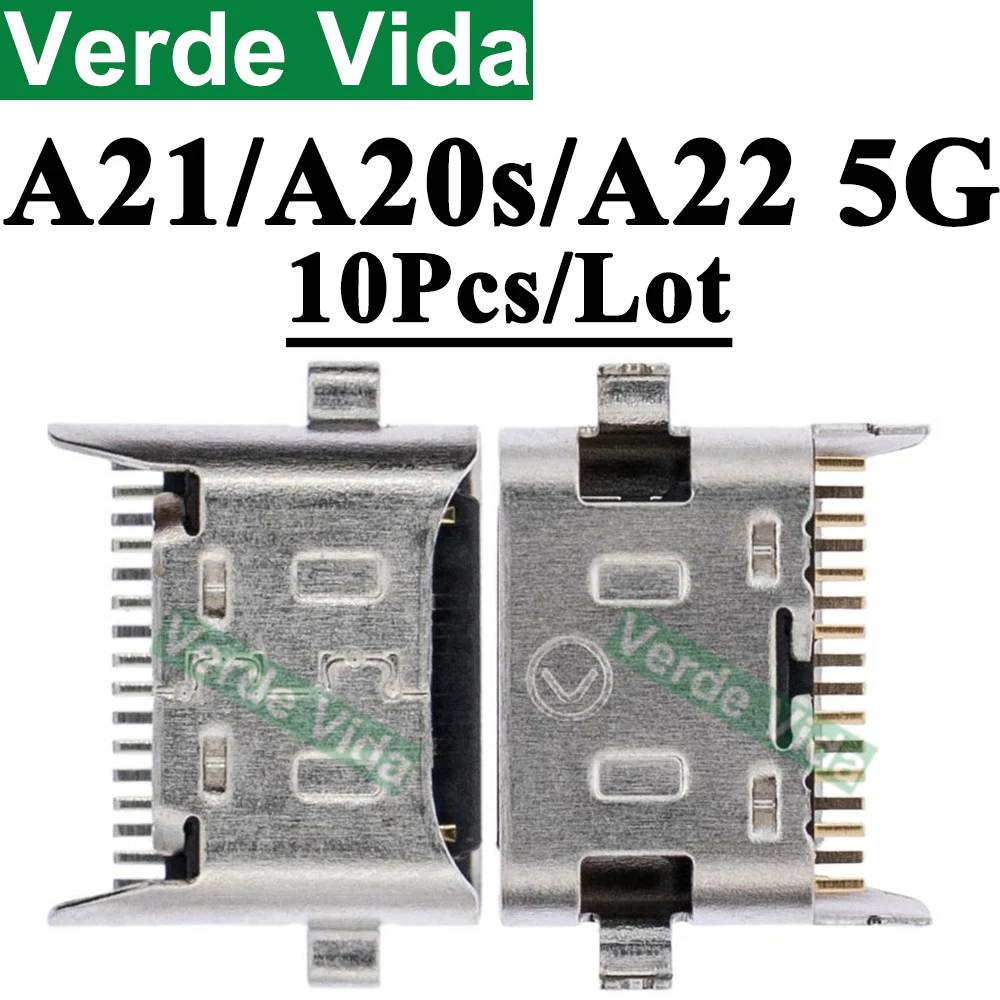 10 Stück Original-Ladeans chluss für Samsung A52 A72 A30S A21 A20S A51 A70S A71 A11 A31 A54 A52S A10s Ladeans chluss Typ C Dock