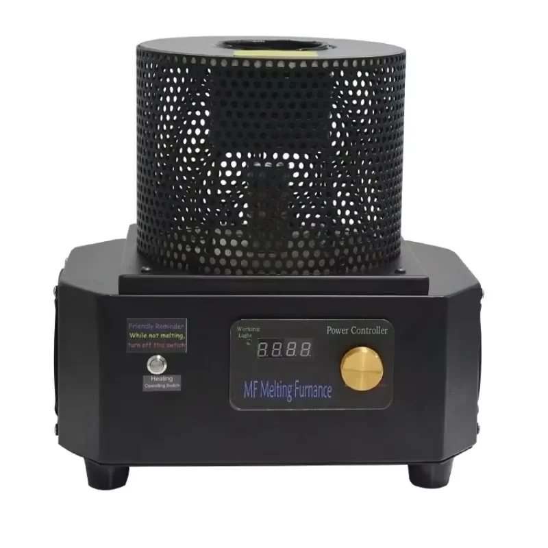 2KG Induction Furnace for Gold And Silver Melting High Temperature 1600 Degrees Jewelry Making Metal Smelting Equipment