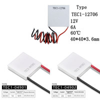 TEC1-12706 04901 04902 Thermoelectric Cooler Peltier 40*40MM 20*20MM 12V/5V New of semiconductor refrigeration