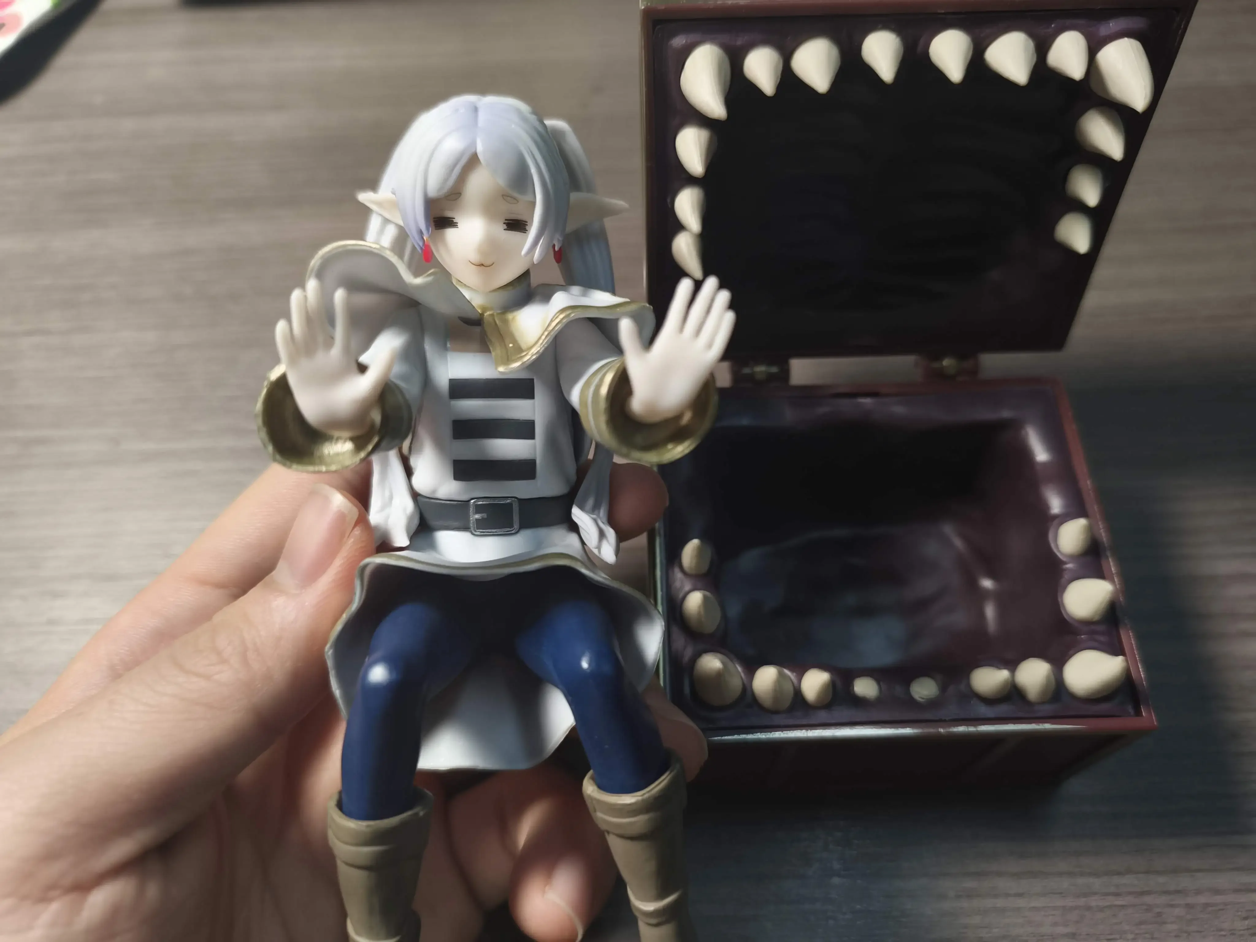 Frieren Beyond Journey's End Frieren Treasure Box Monster Anime Figure Toy Fern Noodle Stopper Action Figurine #5