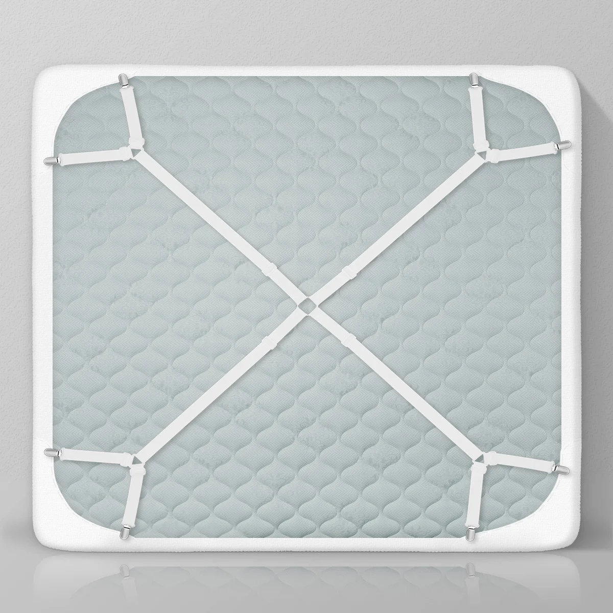 

Elastic Sheet Holders Adjustable Bed Sheet Corner Grippers for Mattress Pads Tablecloths Non-Slip