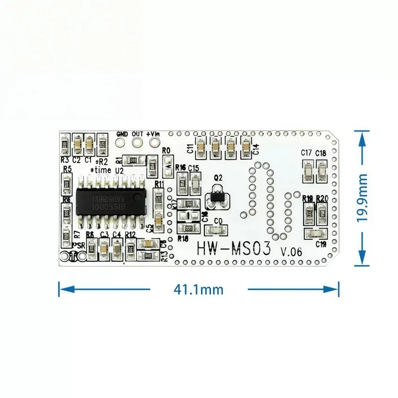 High-performance motion sensor module - Radar motion sensor HW-MS03 2.4GHz to 5.8GHz microwave radar sensor module Inductive swi