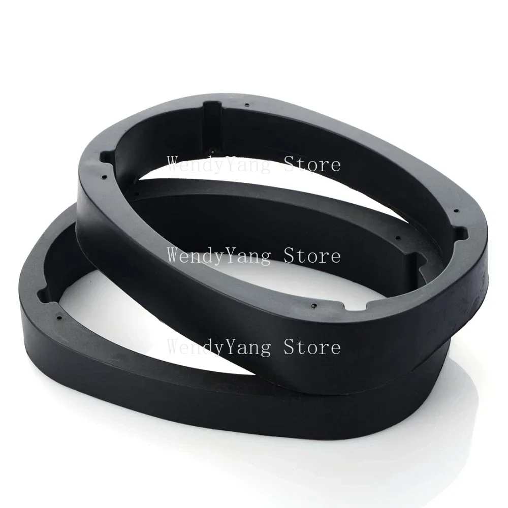 2pcs Universal 6 x 9 Inch Car Audio Stereo Speaker Adapter Mount Black Spacer Rings Bracket Holder for Toyota Nissan Universal