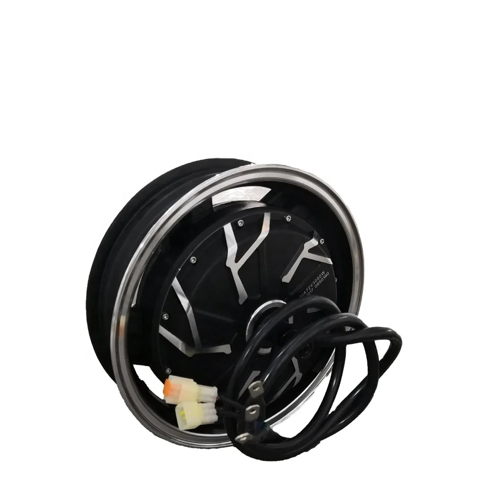 Motor 14*3.5inch 5000W 260 V4 Hot Sale 48v 72v Dual Shaft Hub Motor BLDC In-Wheel Electric Scooter E-Motorcycle Brushless