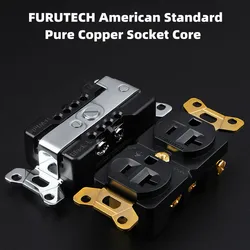 FURUTECH single crystal  copper American standard power socket core 20A wall plug HIFI audio special 86 tail seat