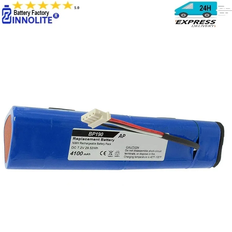 7.2V NiMH High Capacity BP190 Battery Replacement for Fluke ScopeMeter 190 and 190c Series.