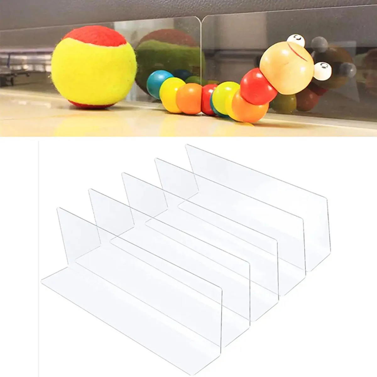 Under Couch Blocker Clear Waterproof PVC Adjustable Toy Blockers Bed Bottom For Gap Bumper Guards Furniture Pet Baffle Board