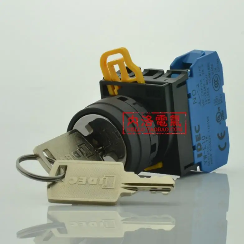[ SA ]Original Japanese Izumi IDEC 22mm self-locking key switch two segments double pumping YW1K-2AE10 1 open--10PCS/LOT