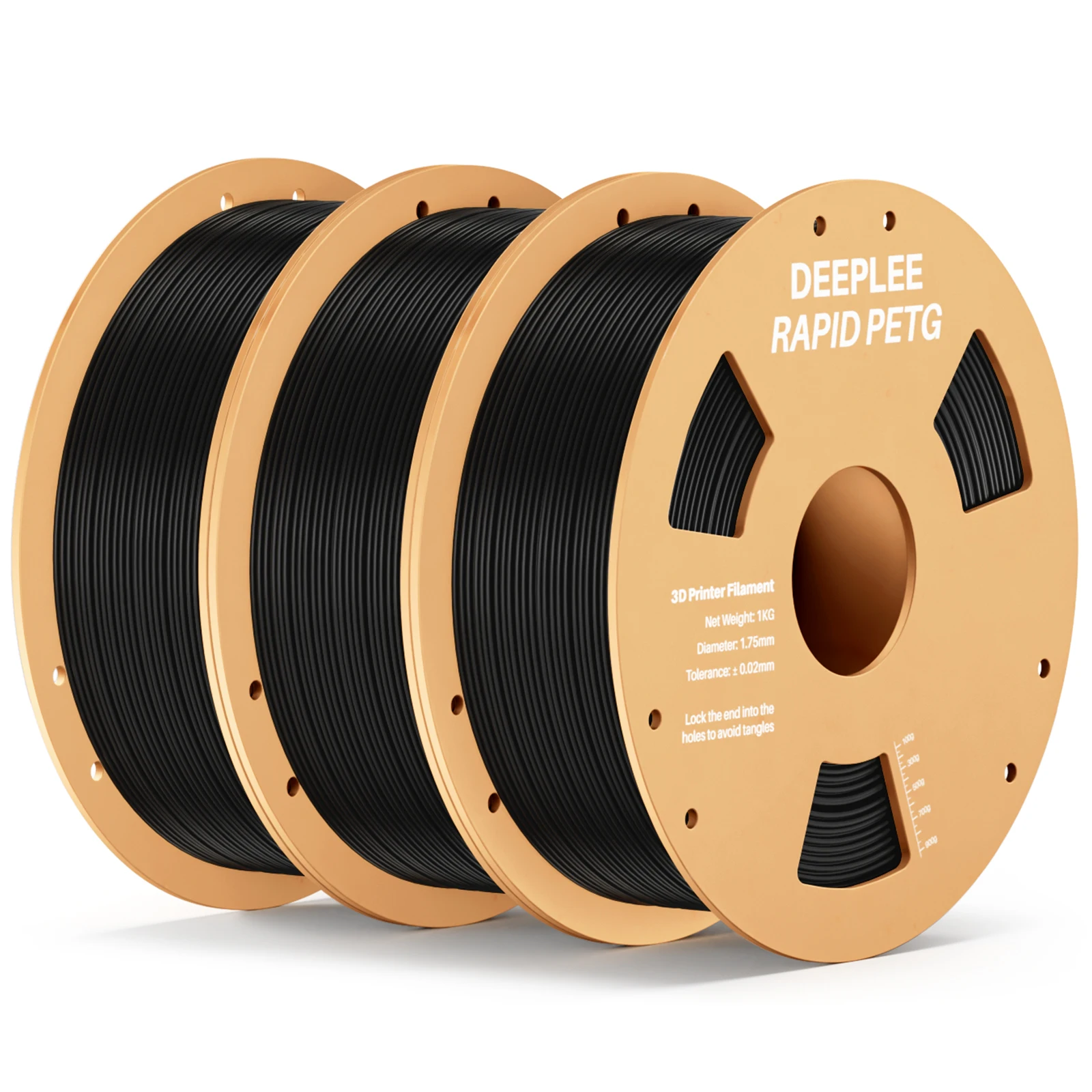 DEEPLEE 2KG RAPID PETG Filament 1,75mm für Neptune 4 Plus/Max High Flow, Stoßfestes 3D-Druck PETG Filament